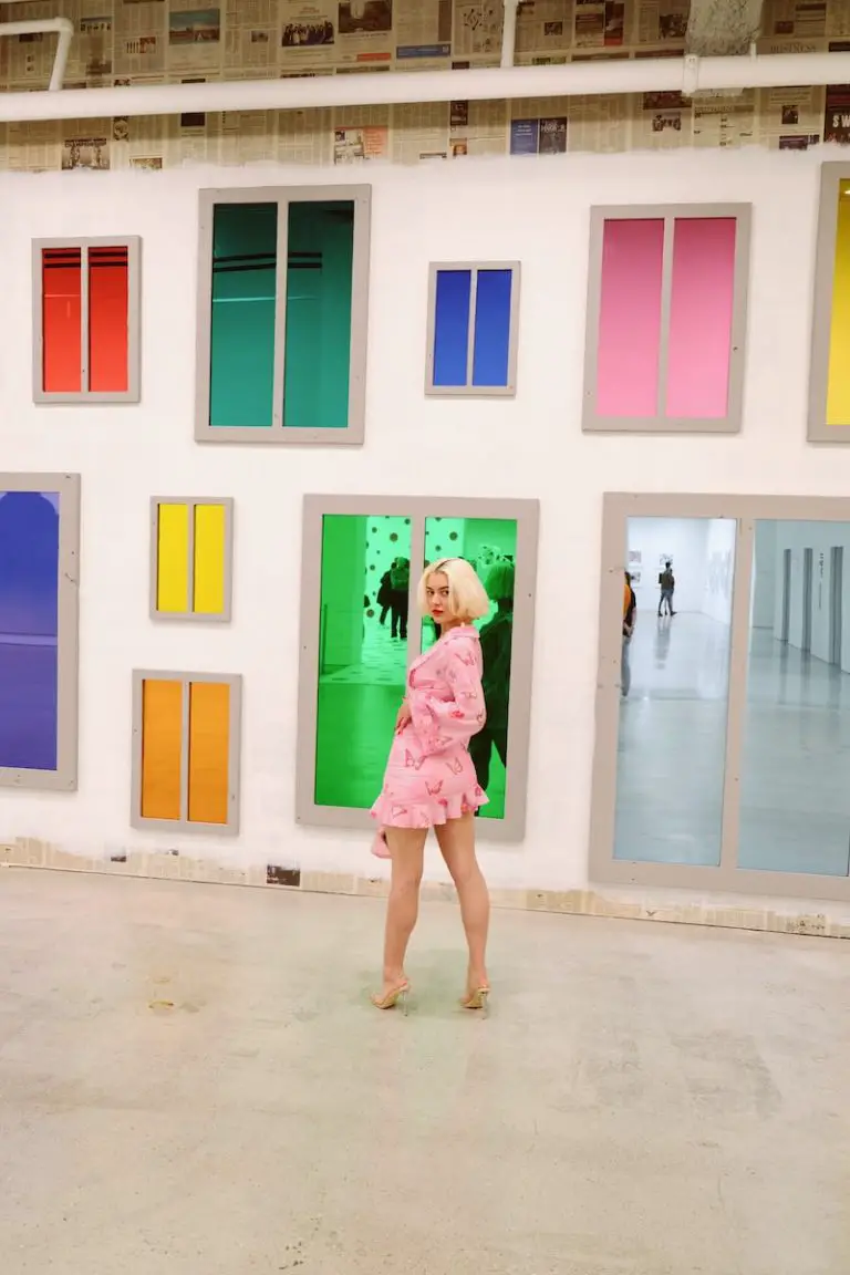 How do social media influencers make money? girl in pink dress standing on white floor