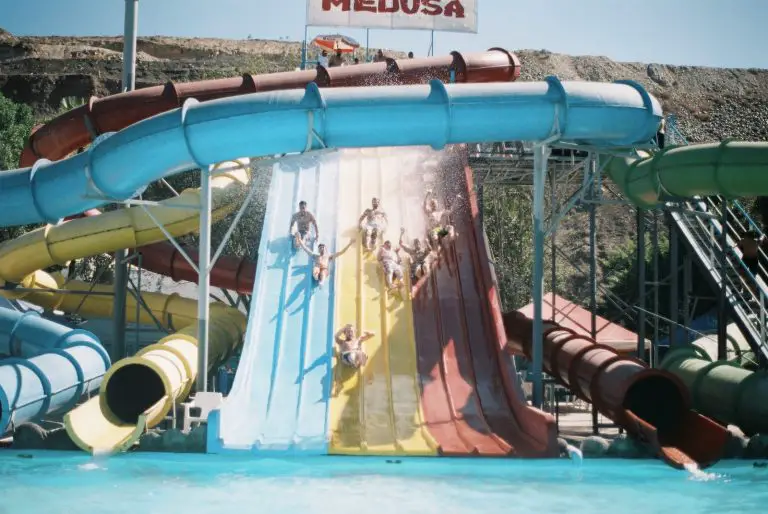 How to water parks make money? - assorted-color pool slides